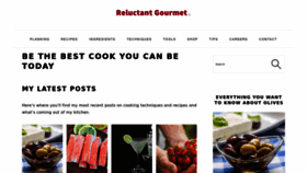 What Reluctantgourmet.com website looked like in 2023 (1 year ago)