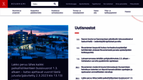 What Rovaniemi.fi website looked like in 2023 (1 year ago)
