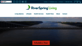 What Riverspringliving.org website looked like in 2023 (1 year ago)