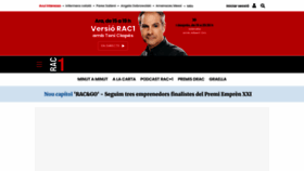 What Rac1.org website looked like in 2023 (1 year ago)