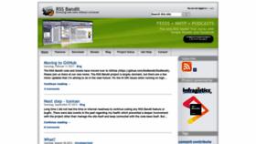 What Rssbandit.org website looked like in 2023 (1 year ago)