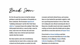 What Roam.co website looked like in 2023 (3 years ago)