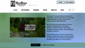 What Riverraisin.org website looked like in 2023 (1 year ago)
