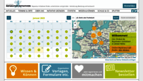 What Reparatur-initiativen.de website looked like in 2023 (1 year ago)