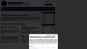 What Rohstoff-welt.de website looked like in 2023 (1 year ago)