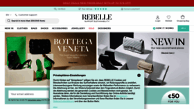 What Rebelle.com website looked like in 2023 (1 year ago)