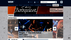 What Rockpalast.de website looked like in 2023 (1 year ago)