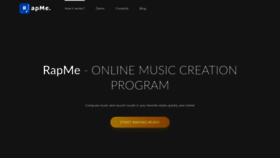 What Rap-me.online website looked like in 2023 (1 year ago)