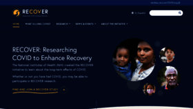 What Recovercovid.org website looked like in 2023 (1 year ago)