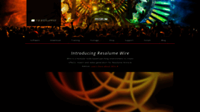 What Resolume.com website looked like in 2023 (1 year ago)