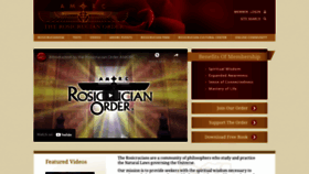 What Rosicrucian.org website looked like in 2023 (1 year ago)