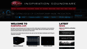 What Robpapen.com website looked like in 2023 (1 year ago)