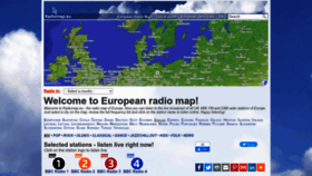 What Radiomap.eu website looked like in 2023 (1 year ago)