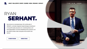 What Ryanserhant.com website looked like in 2023 (1 year ago)