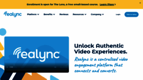 What Realync.com website looked like in 2023 (1 year ago)