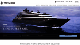 What Ritzcarltonyachtcollection.com website looked like in 2023 (1 year ago)