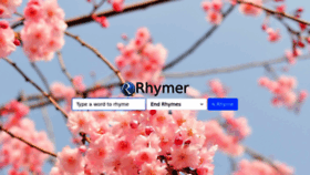 What Rhymer.com website looked like in 2023 (1 year ago)