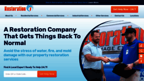 What Restoration1.com website looked like in 2023 (1 year ago)