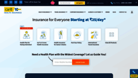 What Religarehealthinsurance.com website looked like in 2023 (1 year ago)