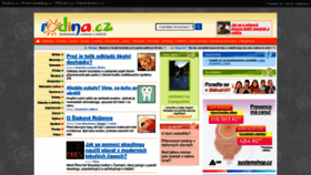 What Rodina.cz website looked like in 2023 (3 years ago)