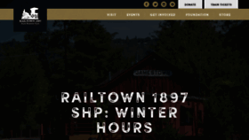 What Railtown1897.org website looked like in 2023 (1 year ago)