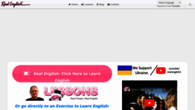 What Real-english.com website looked like in 2023 (1 year ago)