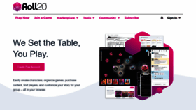 What Roll20.net website looked like in 2023 (2 years ago)