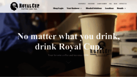 What Royalcupcoffee.com website looked like in 2023 (1 year ago)