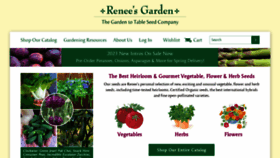 What Reneesgarden.com website looked like in 2023 (1 year ago)