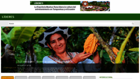 What Revistalideres.ec website looked like in 2023 (1 year ago)
