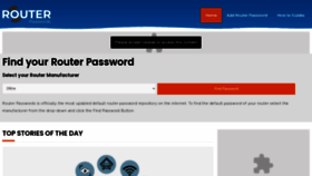 What Routerpasswords.com website looked like in 2023 (1 year ago)