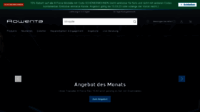What Rowenta.de website looked like in 2023 (1 year ago)