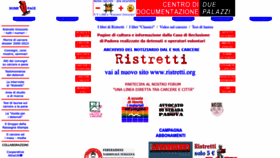 What Ristretti.it website looked like in 2023 (1 year ago)