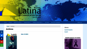 What Revistalatinacs.org website looked like in 2023 (1 year ago)