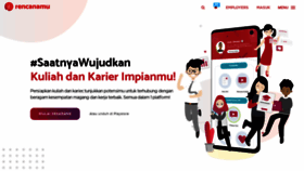 What Rencanamu.id website looked like in 2023 (1 year ago)