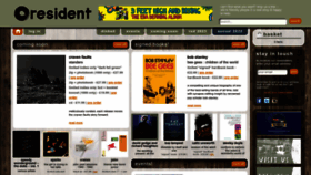 What Resident-music.com website looked like in 2023 (1 year ago)