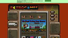 What Retrogames.co.uk website looked like in 2023 (1 year ago)