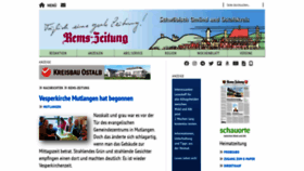 What Remszeitung.de website looked like in 2023 (1 year ago)