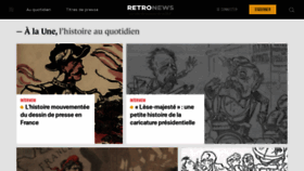 What Retronews.fr website looked like in 2023 (1 year ago)