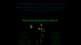 What Reptoids.com website looked like in 2023 (1 year ago)