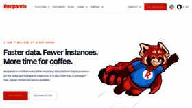 What Redpanda.com website looked like in 2023 (1 year ago)
