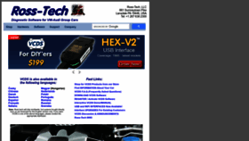 What Ross-tech.com website looked like in 2023 (1 year ago)
