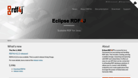 What Rdf4j.org website looked like in 2023 (1 year ago)