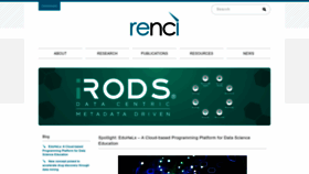 What Renci.org website looked like in 2023 (1 year ago)