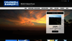 What Reachwaterfront.com website looked like in 2023 (1 year ago)