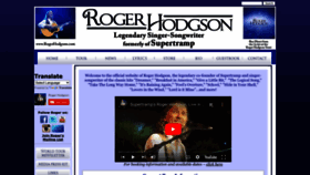 What Rogerhodgson.com website looked like in 2023 (1 year ago)