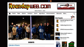 What Roundupweb.com website looked like in 2023 (1 year ago)