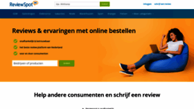 What Reviewspot.nl website looked like in 2023 (1 year ago)