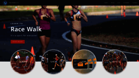 What Racewalk.com website looked like in 2023 (1 year ago)