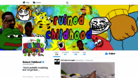 What Ruinedchildhood.com website looked like in 2023 (1 year ago)